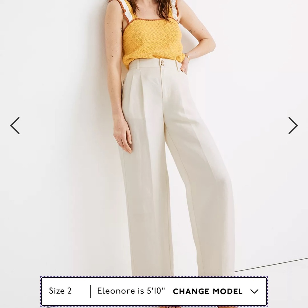 Madewell Plest Wide Leg Crop